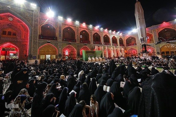 مراسم احیای شب ۲۳ رمضان در حرم مطهر حضرت علی(ع)