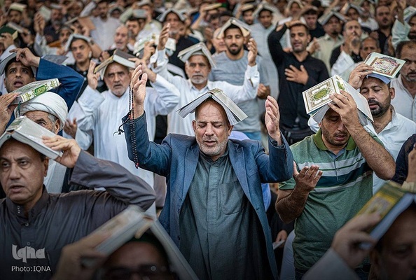 مراسم احیای شب بیست‌و‌سوم ماه مبارک رمضان، در حرم نورانی امام حسین(ع) و بین الحرمین در کربلای معلی