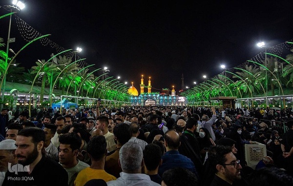 مراسم احیای شب بیست‌و‌سوم ماه مبارک رمضان، در حرم نورانی امام حسین(ع) و بین الحرمین در کربلای معلی