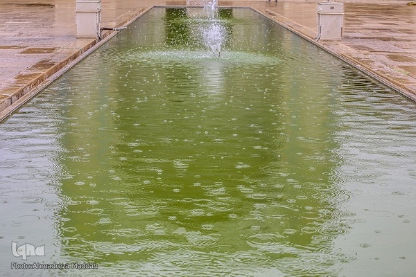 باران بهاری در مسجد تاریخی وکیل شیراز‎‎