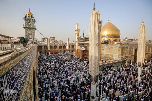 مراسم نماز عید سعید فطر در حرم امیرالمومنین (علیه السلام)