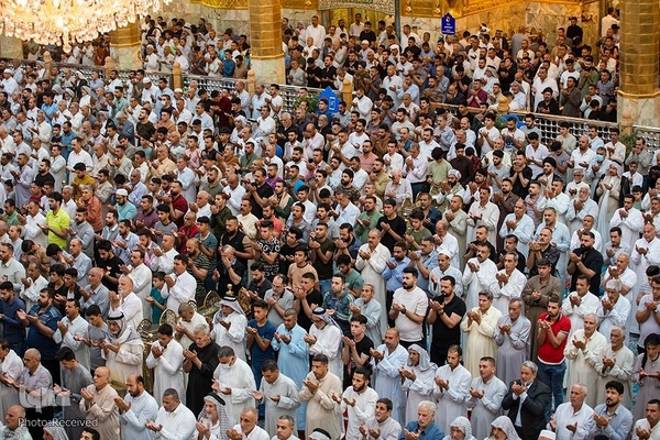 نماز عید سعید فطر در حرم نورانی حضرت عباس (ع) در کربلای معلی