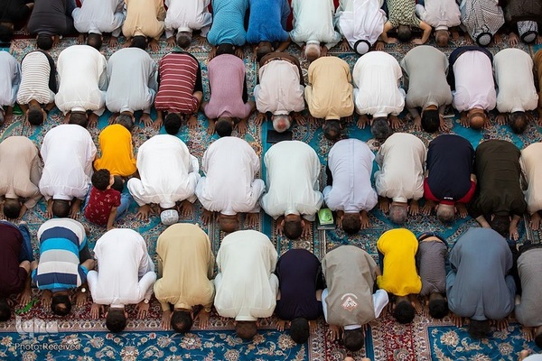 نماز عید سعید فطر در حرم نورانی حضرت عباس (ع) در کربلای معلی