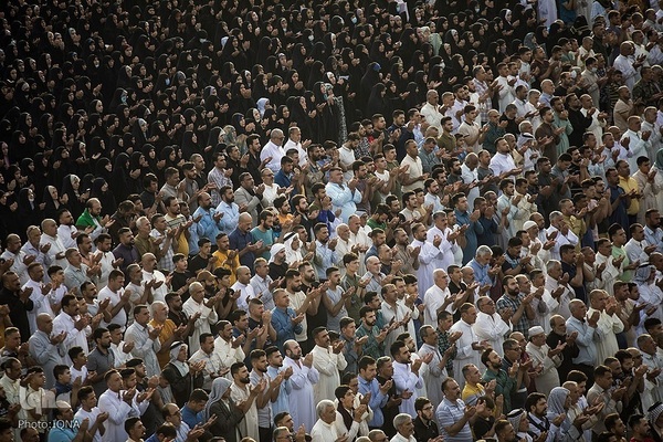 نماز عید سعید فطر در بین الحرمین کربلای معلی