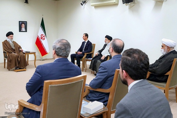 دیدار رئیس جمهور سوریه و هیئت همراه با مقام معظم رهبری