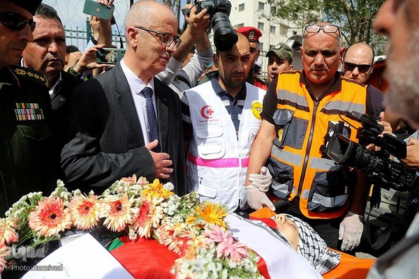 مراسم تشییع پیکر شیرین ابوعاقله، خبرنگار شهید الجزیره در بیت المقدس شرقی