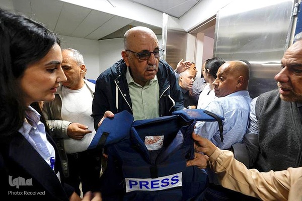مراسم تشییع پیکر شیرین ابوعاقله، خبرنگار شهید الجزیره در بیت المقدس شرقی