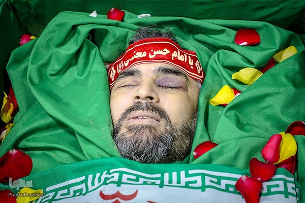 مراسم وداع با پیکر شهید صیاد خدایی