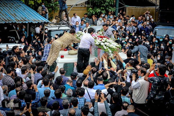 مراسم وداع با پیکر شهید صیاد خدایی