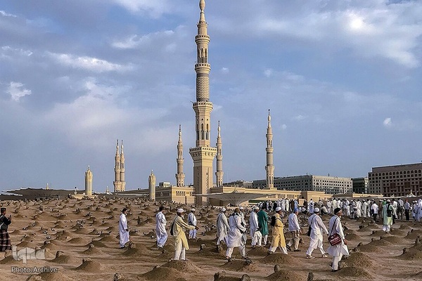 مزار امام جعفر صادق(ع) در قبرستان بقیع مدینه