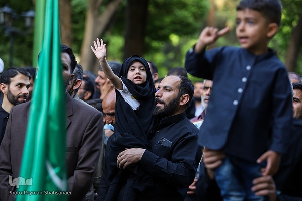 تشییع سه شهید تازه تفحص شده‌ی دوران دفاع مقدس