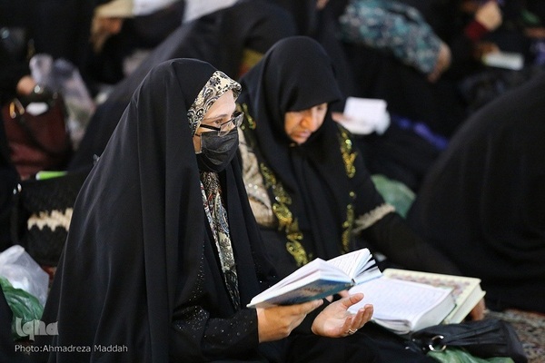 مراسم سوگواری شب شهادت امام جعفر صادق(ع) در حرم شاهچراغ‎‎