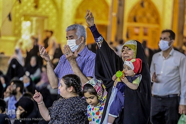 مراسم سوگواری شب شهادت امام جعفر صادق(ع) در حرم شاهچراغ‎‎