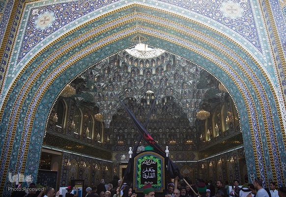 مراسم سوگواری شهادت امام صادق در حرم حضرت عباس (عليه السلام)