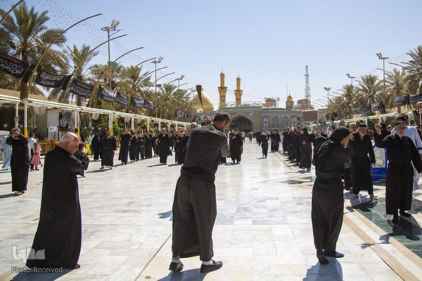 مراسم سوگواری شهادت امام صادق در حرم حضرت عباس (عليه السلام)