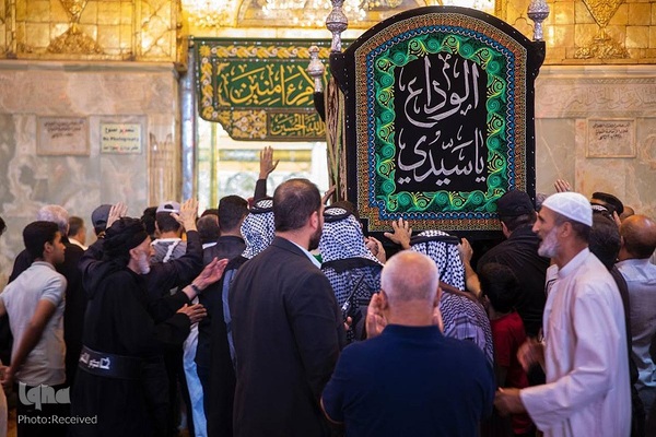 مراسم سوگواری شهادت امام صادق در حرم حضرت عباس (عليه السلام)