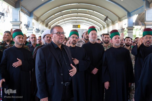 عزاداری خدام حرم حضرت عباس(ع) در روز شهادت امام صادق(ع)