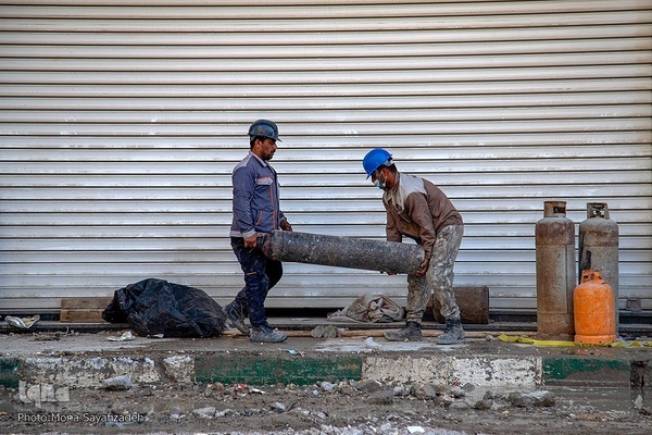 هفتمین روز ریزش برج متروپل آبادان