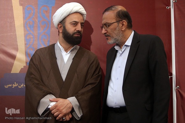 جمال رحیمیان، معاون فرهنگی جهاد دانشگاهی و حجت الاسلام والمسلمین مهدی فاطمی پور، معاون فرهنگی و سیاسی نهاد نمایندگی مقام معظم رهبری در دانشگاه ها 