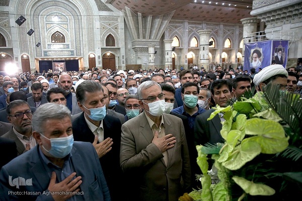 مراسم تجدید میثاق دانشگاهیان با آرمان‌های امام خمینی (ره)و رهبر معظم انقلاب