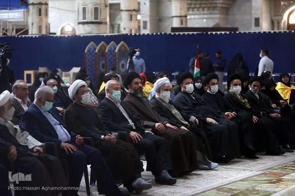 مراسم تجدید میثاق فعالان، سازمان‌های مردم‌نهاد و اصحاب رسانه با آرمان رهایی قدس امام و رهبری در حرم مطهر حضرت امام خمینی(ره)