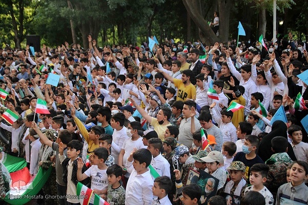 اجرای سرود «سلام فرمانده» در شهرستان اهر