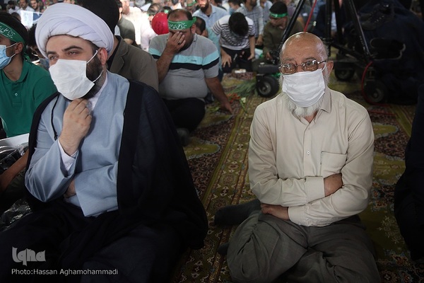 مهدی چمران، رییس شورای اسلامی شهر تهران و حجت الاسلام و المسلمین محمد قمی، رییس سازمان تبلیغات اسلامی