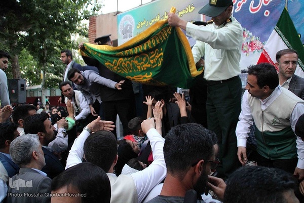 حضور خادمین آستان قدس رضوی در اهر