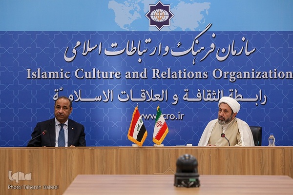 دیدار حجت‌الاسلام والمسلمین ایمانی‌پور، با وزیر فرهنگ، گردشگری و آثار باستانی عراق