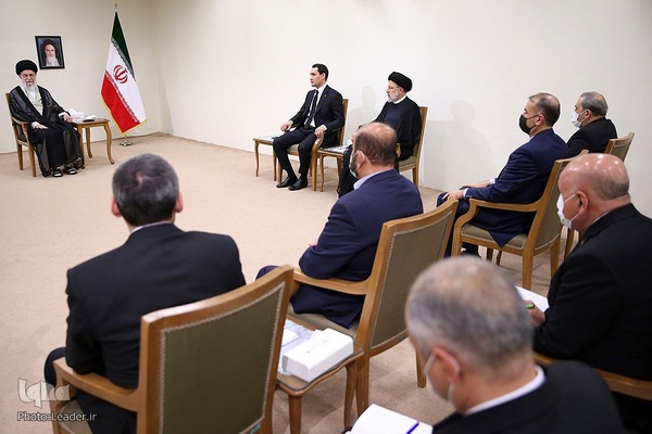 دیدار سردار بردی محمداف، رئیس‌جمهور ترکمنستان با حضرت آیت‌الله خامنه‌ای، رهبر انقلاب اسلامی