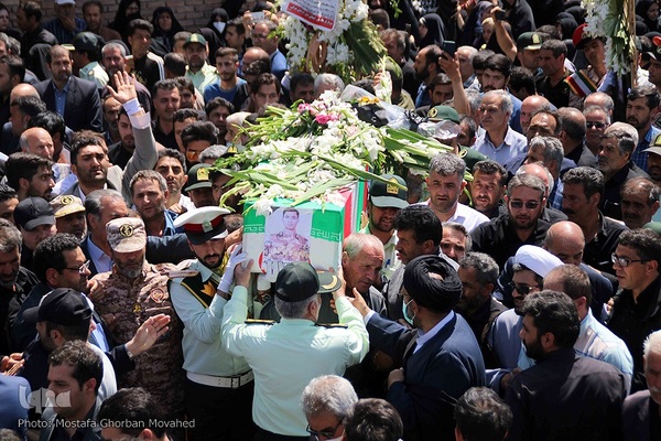 تشییع و تدفین پیکر مطهر استوار دوم شهید "مهدی برزگر" در اهر