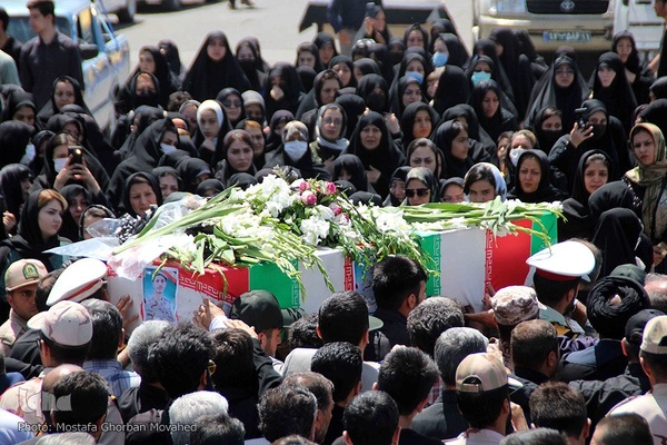 تشییع و تدفین پیکر مطهر استوار دوم شهید "مهدی برزگر" در اهر