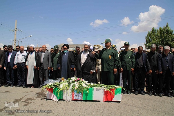 تشییع و تدفین پیکر مطهر استوار دوم شهید "مهدی برزگر" در اهر