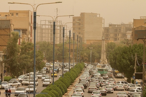 آلودگی هوای اهواز به روایت تصویر