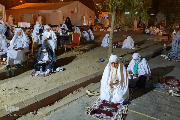 دعای عرفه حجاج ایرانی در صحرای عرفات