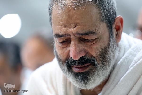 مراسم دعای عرفه حجاج ایرانی در صحرای عرفات