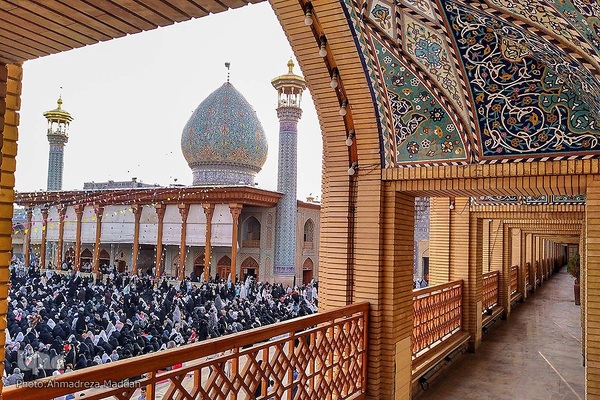 مراسم قرائت دعای پرفیض عرفه در حرم مطهر حضرت شاهچراغ(ع) شیراز