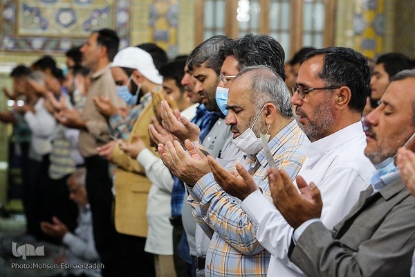 نماز عید قربان در حرم مطهر رضوی