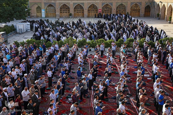 اقامه نماز عید سعید قربان در مسجدالنبی(ص) قزوین