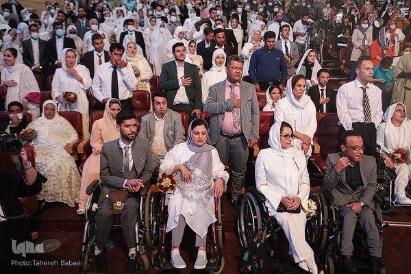 ‎جشن ازدواج ۱۱۴ زوج دارای معلولیت