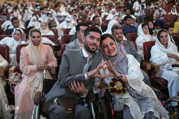 ‎جشن ازدواج ۱۱۴ زوج دارای معلولیت