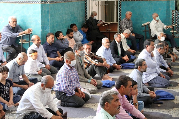 نماز عید غدیر در مسجد امیرچقماق و پیاده روی سادات در یزد‎‎