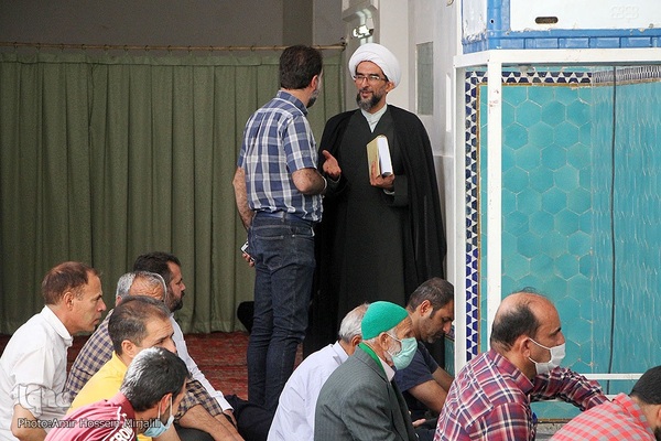 نماز عید غدیر در مسجد امیرچقماق و پیاده روی سادات در یزد‎‎