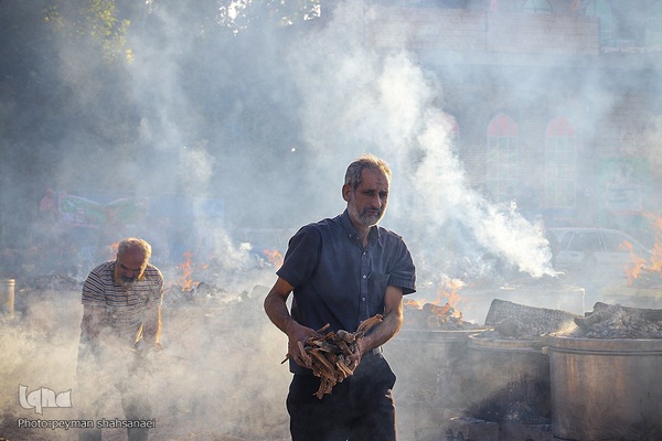 آیین پخت و توزیع ۱۵۰دیگ غذای نذری-مبارکه اصفهان ‎‎