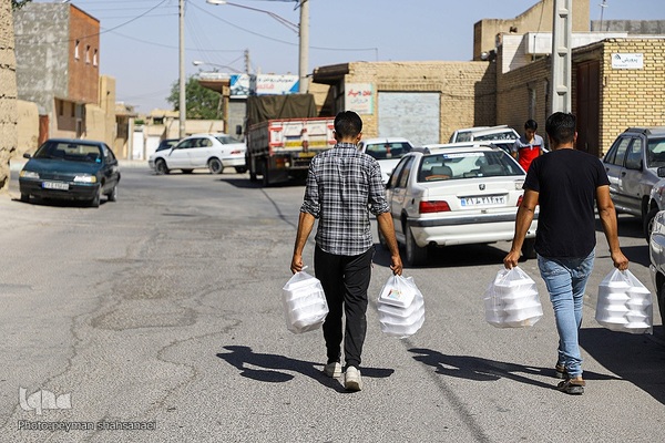 آیین پخت و توزیع ۱۵۰دیگ غذای نذری-مبارکه اصفهان ‎‎