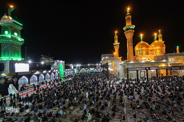 حرم مطهر و نورانی امام موسی کاظم (ع) در شهر کاظمین عراق