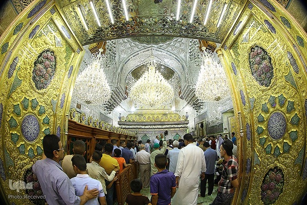 حرم مطهر و نورانی امام موسی کاظم (ع) در شهر کاظمین عراق