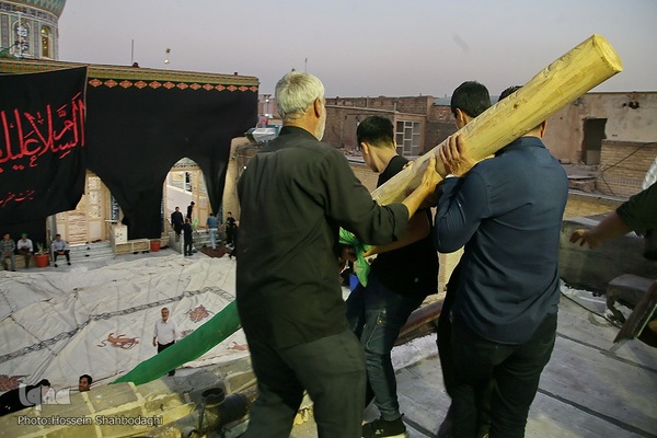 برپایی خیمه عزا در امامزاده موسی مبرقع(ع)
