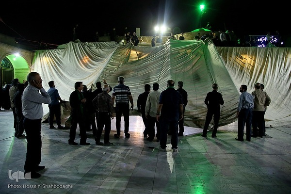 برپایی خیمه عزا در امامزاده موسی مبرقع(ع)
