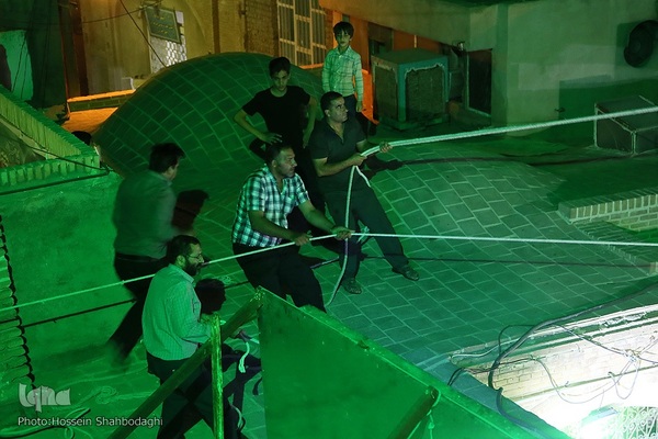 برپایی خیمه عزا در امامزاده موسی مبرقع(ع)
